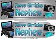Large Dl Birthday Nephew Gadgets & Gizmos 3D Decoupage