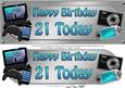 Large Dl Birthday 21 Today Gadgets & Gizmos 3D Decoupage