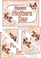 5x7 Flowers & Butterflies Mothers Day Scallop Corner