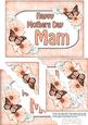 5x7 Flowers & Butterflies Mothers Day Mam Scallop Corner