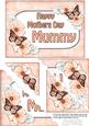5x7 Flowers & Butterflies Mothers Day Mummy Scallop Corner
