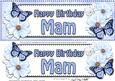 Large Dl Birthday Mam Floral Butterflies 3D Decoupage