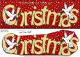 Large Dl Thinking of You at Christmas Doves 3D Decoupage