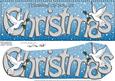 Large Dl Thinking of You at Christmas Doves 3D Decoupage
