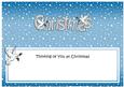 Thinking of You at Christmas Doves Matching Large Dl Insert