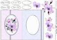 Posy & Pearls Fold Back Card with Decoupage