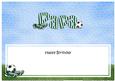 Happy Birthday Papa Football Matching Large Dl Insert