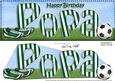Large Dl Birthday Popa Football Card & 3D Decoupage