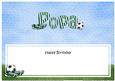 Happy Birthday Popa Football Matching Large Dl Insert