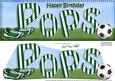 Large Dl Birthday Pops Football Card & 3D Decoupage