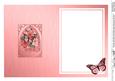 Pretty Violas & Butterfly Fancy Arch Shaped Matching Insert