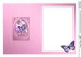 Mixed Flowers & Butterfly Fancy Arch Shaped Matching Insert
