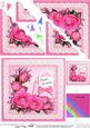 Birthday Roses Lace N Pearls Scallop Corner Side Stacker