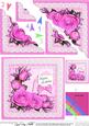 Birthday Roses Lace N Pearls Scallop Corner Side Stacker