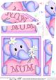 Lola Elephant's Heart for Mum Fan Pyramage Topper
