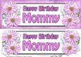 Large Dl Birthday Mommy Daisies Floral 3D Decoupage