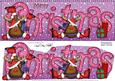 Large Dl Christmas Rudolph Quick Card with 3D Decoupage
