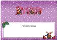Xmas Christmas Rudolph Matching Large Dl Insert