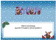 Xmas Christmas Rudolph Matching Large Dl Insert