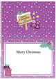 Xmas Personalised David & Davina Matching A5 Insert