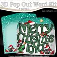 Merry Christmas to You Hamish Scottie Dog Pop Out Xmas Word