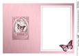 Pastel Flowers & Butterfly Fancy Arch Shaped Matching Insert