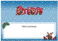 Xmas Christmas Rudolph Matching Large Dl Insert