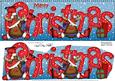 Large Dl Christmas Rudolph Quick Card with 3D Decoupage