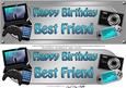 Large Dl Birthday Best Friend Gadgets & Gizmos 3D Decoupage
