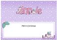 Merry Christmas Annie Snowmen Matching Large Dl Insert