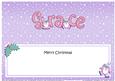 Merry Christmas Grace Penguins Matching Large Dl Insert
