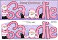 Merry Christmas Sadie Santa Large Dl & 3D Decoupage