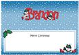 Merry Christmas Brandon Snowmen Matching Large Dl Insert