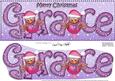 Merry Christmas Grace Robins Large Dl & 3D Decoupage