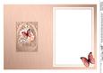 Pretty Butterflies & Flowers Fancy Arch Shaped Insert