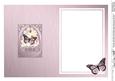 Pastel Butterflies & Flowers Fancy Arch Shaped Insert