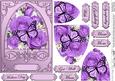 Roses & Butterfly Fancy Arch Shaped Pyramid Sheet