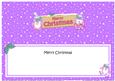 Christmas Penguins Signpost Large Dl Matching Insert