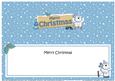 Christmas Polar Bear Signpost Large Dl Matching Insert