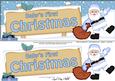 Babys 1st Christmas Santa Signpost Lge Dl Easicut Decoupage