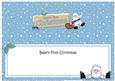 Babys 1st Christmas Santa Signpost Large Dl Matching Insert