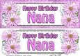 Large Dl Birthday Nana Daisies Floral 3D Decoupage