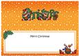 Xmas Christmas Rudolph Matching Large Dl Insert