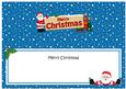 Christmas Santa Signpost Large Dl Matching Insert