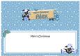 Xmas Alex Scottie Dog Signpost Large Dl Matching Insert