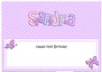70th Birthday Sandra Butterflies Large Dl Matching Insert