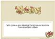 Personalised Kirsty & Anthony Wedding Roses Large Dl Insert
