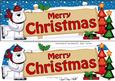Christmas Polar Bear Signpost Large Dl Easicut 3D Decoupage