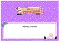 Christmas Santa Signpost Large Dl Matching Insert