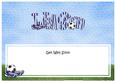 Get Well Soon Football Large Dl Matching Insert